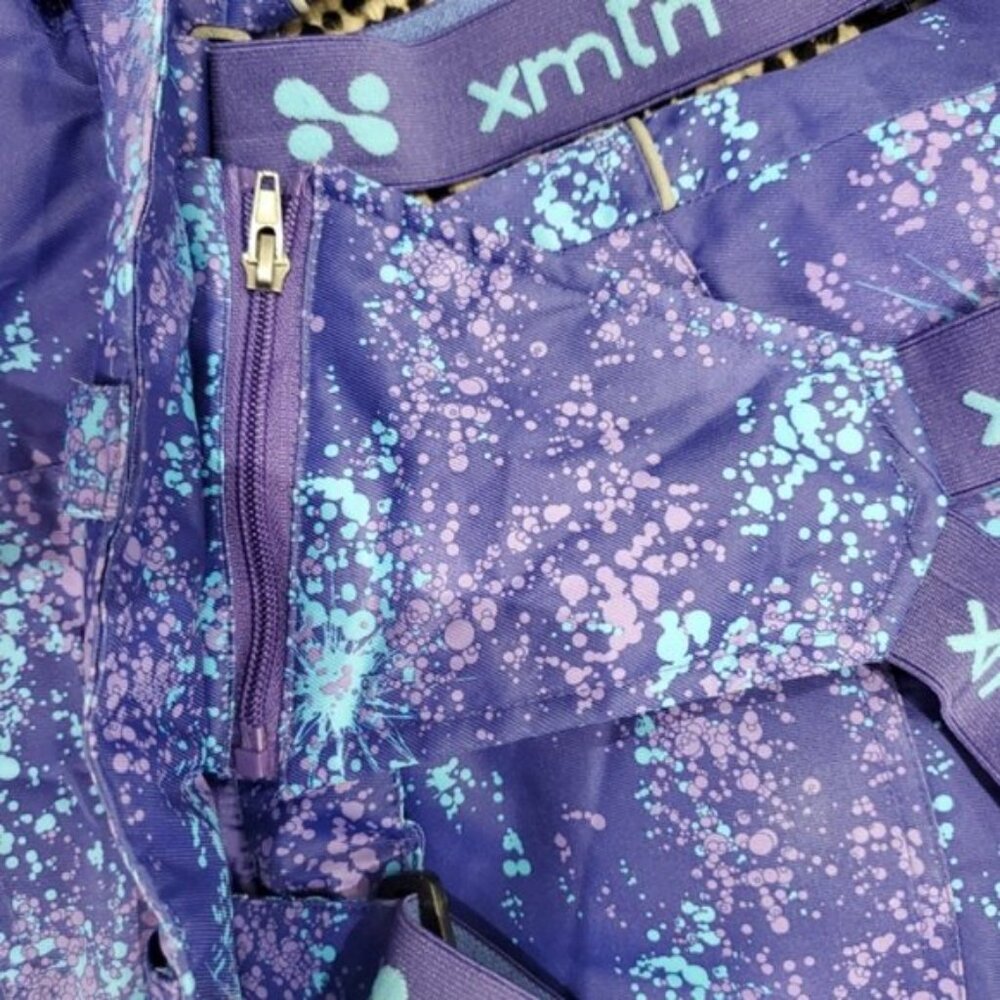 XMTN Water Resistant Multi Adjustable Purple Splatter Snowpants-Like New… - Picture 15 of 16